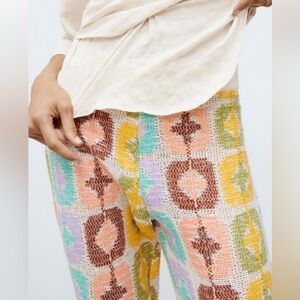 Zara- crochet pastel pants sz. L